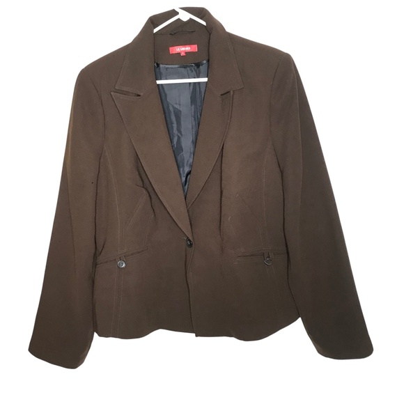 Le Grenier Brown Tailored Career Blazer Jacket - Picture 1 of 12
